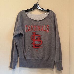 Majestic Gray Cardinals Sweatshirt